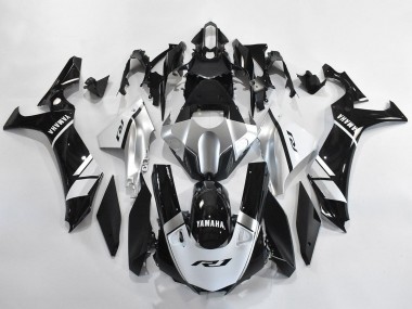 2020-2025 Yamaha YZF 1000 R1 Motorcycle Fairings - Silver White Glossy Black