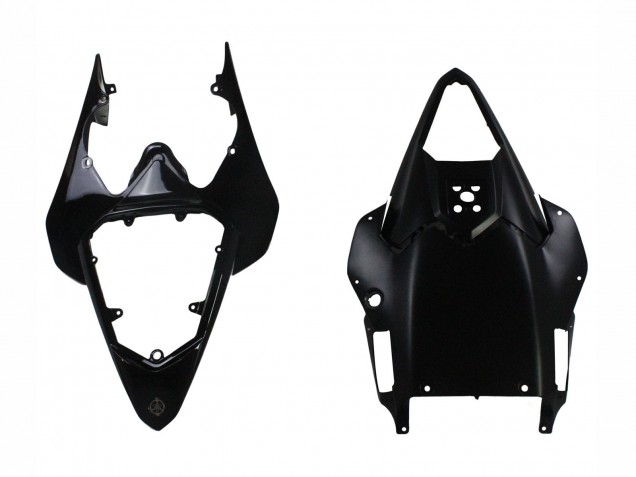 2008-2016 Yamaha YZF 600 R6 Motorcycle Fairings - Glossy Black Matte Black Red Stripe