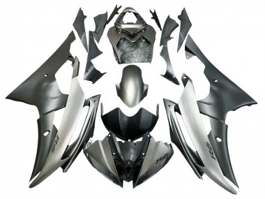 2008-2016 Yamaha YZF 600 R6 Motorcycle Fairings - Silver Grey