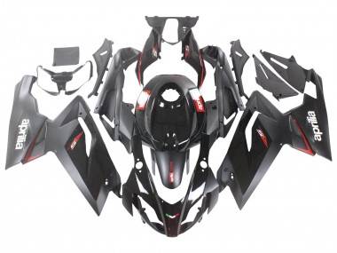 2006-2011 Aprilia RS125 Motorcycle Fairings - Glossy Black Red White Decal