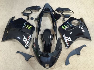1996-2007 Honda CBR1100XX Blackbird Motorcycle Fairings - Glossy Black Green Monster