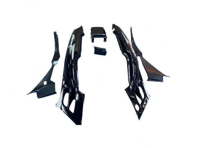1991-1994 Honda CBR600 F2 Motorcycle Fairings - Silver Glossy Black