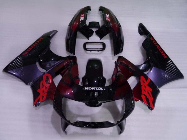 1994-1995 Honda CBR900RR 893 Motorcycle Fairings - Dark Blue Maroon Red Glossy Black