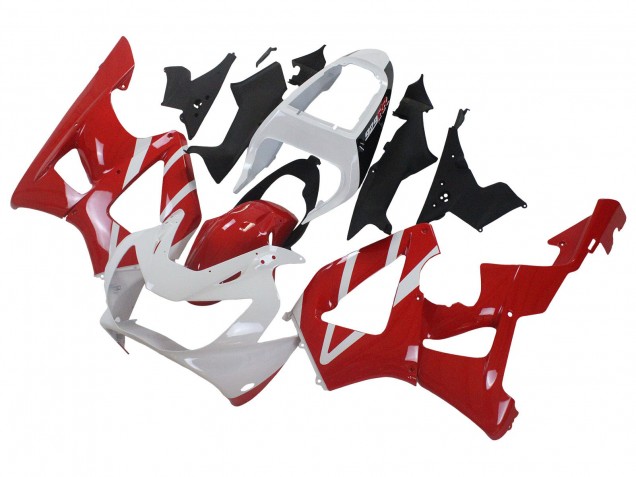 2000-2001 Honda CBR900RR 929 Motorcycle Fairings - White Red