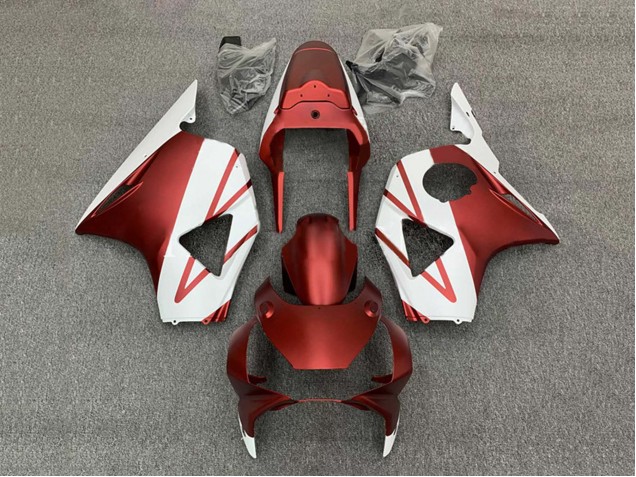 2002-2003 Honda CBR900RR 954 Motorcycle Fairings - White Red