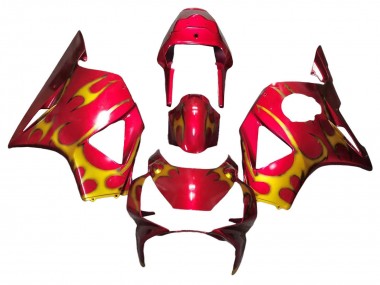 2002-2003 Honda CBR900RR 954 Motorcycle Fairings - Red Yellow