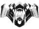 2007-2014 Ducati 848/1098/1198 Motorcycle Fairings - White Glossy Black Corse