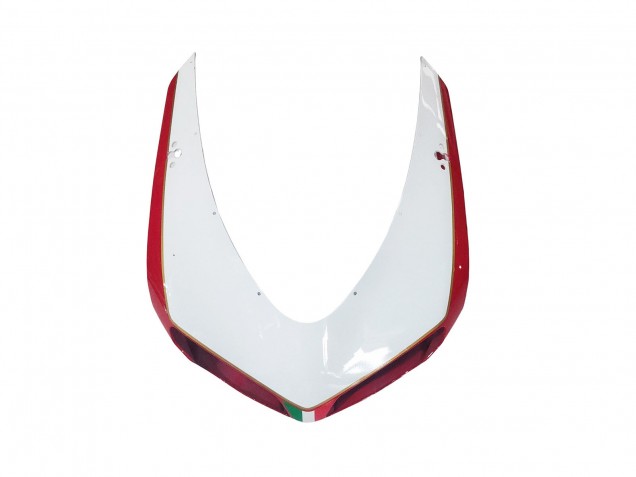 2007-2014 Ducati 1098 Motorcycle Fairings - White Red Glossy Black
