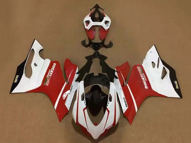 2011-2014 Ducati Panigale 899 Motorcycle Fairings - White Red Black