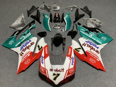 2011-2014 Ducati Panigale 899/1199 Motorcycle Fairings - White Red Green Glossy Black Avis Valsir 7