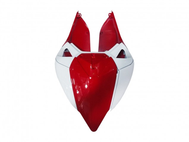 2011-2014 Ducati 1199 Motorcycle Fairings - White Red Glossy Black