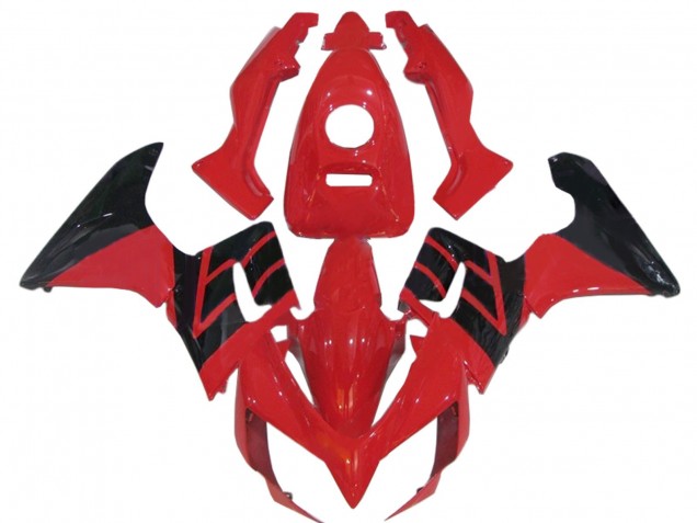 2002-2006 Honda CBR125R Motorcycle Fairings - Red Glossy Black Stripe