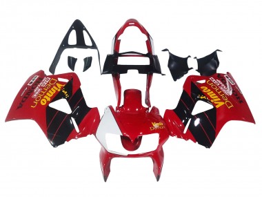 1998-2001 Honda VFR 800 Motorcycle Fairings - Red White Glossy Black Vimto