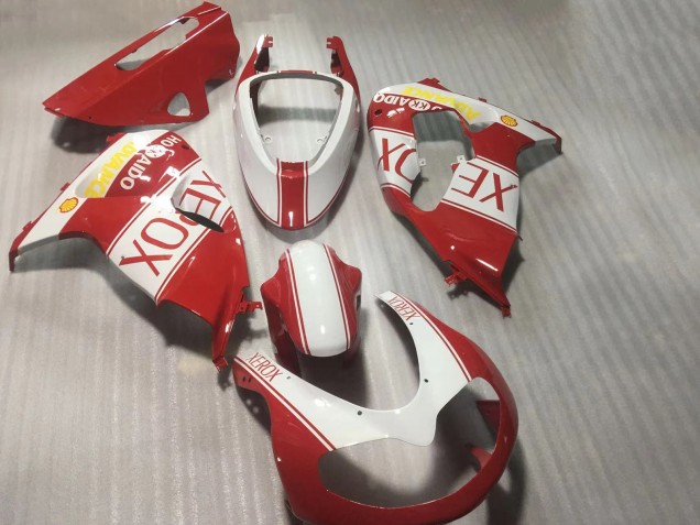 1998-2003 Suzuki TL1000R Motorcycle Fairings - White Red Yellow Xerox