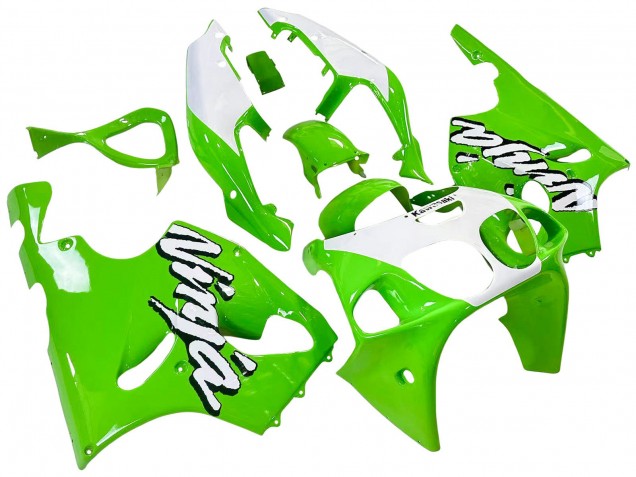 1996-2003 Kawasaki ZX7R Motorcycle Fairings - White Green