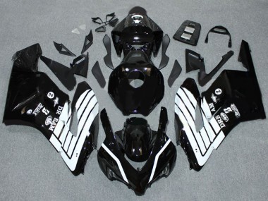 2004-2005 Honda CBR1000RR Motorcycle Fairings - Glossy Black White