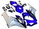 2004-2005 Honda CBR1000RR Motorcycle Fairings - Silver Blue Glossy Black