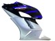 2004-2005 Honda CBR1000RR Motorcycle Fairings - Silver Blue Glossy Black