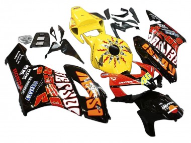 2004-2005 Honda CBR1000RR Motorcycle Fairings - Yellow Orange Glossy Black Repsol Rossi 46