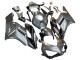 2004-2005 Honda CBR1000RR Motorcycle Fairing - Silver Glossy Black