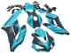 2004-2005 Honda CBR1000RR Motorcycle Fairings - Light Blue Glossy Black