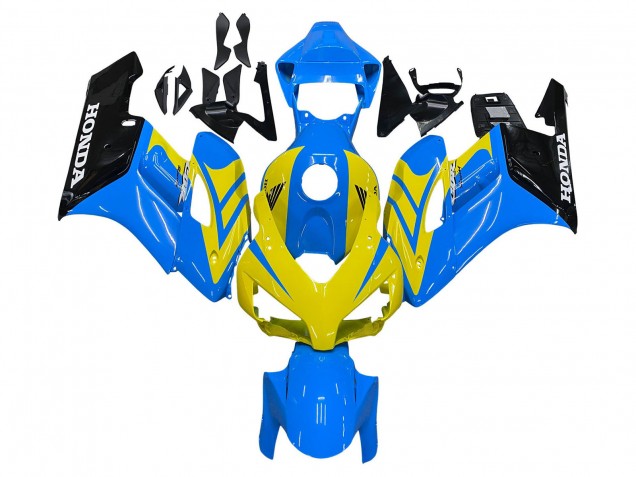 2004-2005 Honda CBR1000RR Motorcycle Fairings - Blue Yellow Glossy Black