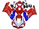 2004-2005 Honda CBR1000RR Motorcycle Fairings - Red Blue White Black Motul