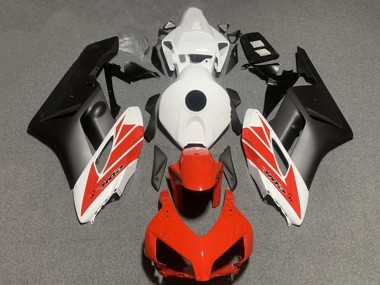 2004-2005 Honda CBR1000RR Motorcycle Fairings - White Red Matte Black