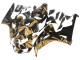 2006-2007 Honda CBR1000RR Motorcycle Fairings - Gold Glossy Black