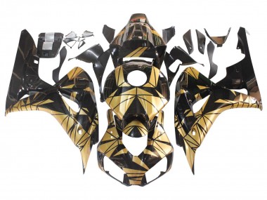 2006-2007 Honda CBR1000RR Motorcycle Fairings - Gold Glossy Black