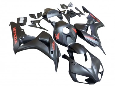 2006-2007 Honda CBR1000RR Motorcycle Fairings - Matte Black Red Decals