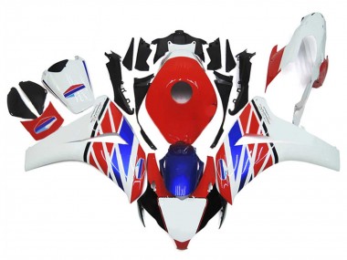 2006-2007 Honda CBR1000RR Motorcycle Fairings - White Red Blue