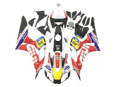 2006-2007 Honda CBR1000RR Motorcycle Fairings - White Red Yellow Blue Black Givi Elf UniBat 29