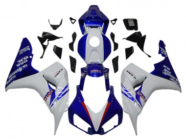 2006-2007 Honda CBR1000RR Motorcycle Fairings - White Red Blue HRC