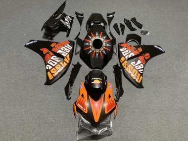 2008-2011 Honda CBR1000RR Motorcycle Fairings - Matte Black Orange Repsol Rossi