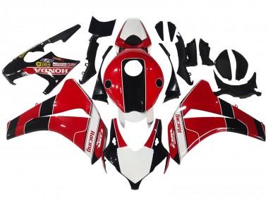2008-2011 Honda CBR1000RR Motorcycle Fairings - Red White Glossy Black Racing