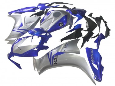 2012-2016 Honda CBR1000RR Motorcycle Fairings - Silver Blue HRC
