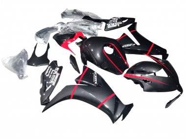 2012-2016 Honda CBR1000RR Motorcycle Fairings - Black Carbon Fiber Red