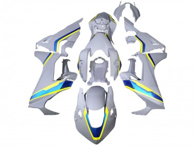 2017-2023 Honda CBR1000RR Motorcycle Fairings - White Blue Yellow