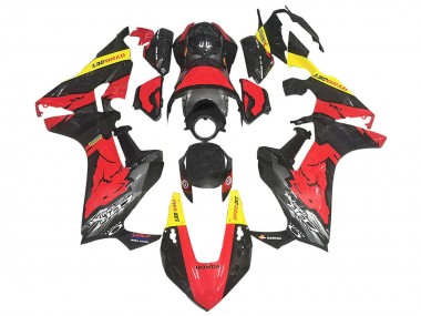 2017-2023 Honda CBR1000RR Motorcycle Fairings - Red Yellow Black Carbon Fiber