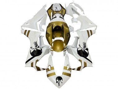 2017-2023 Honda CBR1000RR Motorcycle Fairings - White Dark Gold