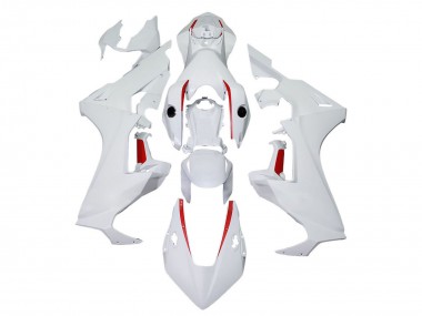 2017-2023 Honda CBR1000RR Motorcycle Fairings - White with Red Line