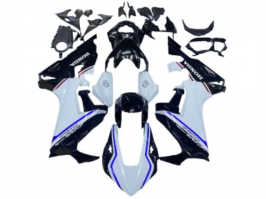 2017-2023 Honda CBR1000RR Motorcycle Fairing Kits - White Blue Glossy Black