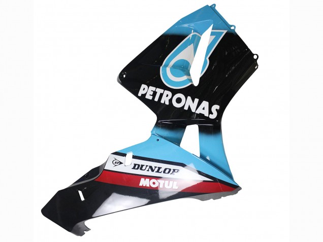 2003-2004 Honda CBR600RR Motorcycle Fairings - Light Blue Red Glossy Black Dunlop