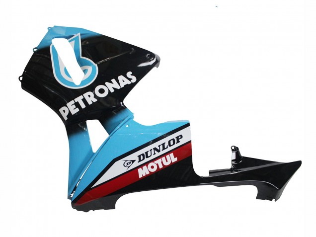 2003-2004 Honda CBR600RR Motorcycle Fairings - Light Blue Red Glossy Black Dunlop