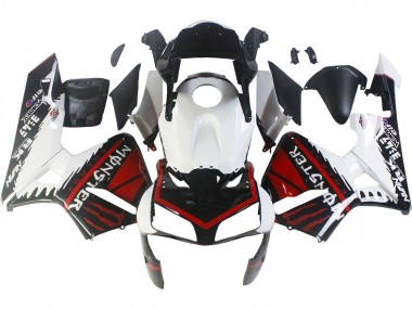 2003-2004 Honda CBR600RR Motorcycle Fairings - White Red Glossy Black Monster