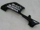 2005-2006 Honda CBR600RR Motorcycle Fairings - Glossy Black White West