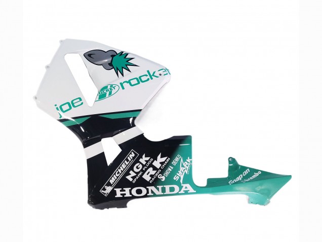 2005-2006 Honda CBR600RR Motorcycle Fairings - Light Green White Glossy Black Joe Rocket