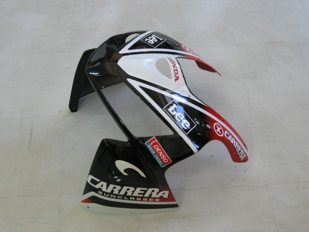2005-2006 Honda CBR600RR Motorcycle Fairings - Red White Blue DENSO