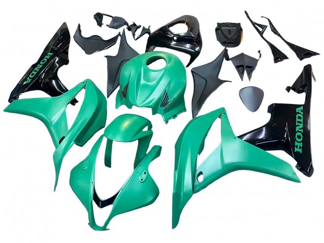 2007-2008 Honda CBR600RR Bike Fairings - Green Glossy Black